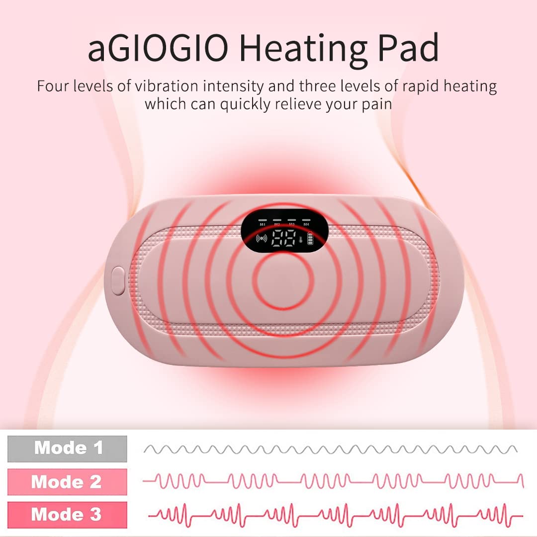 Portable Cordless Heating Pad for Menstrual Cramps Relief, Heating Pad for Stomach for Women