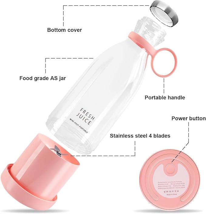 Portable Juice Blender Bottle